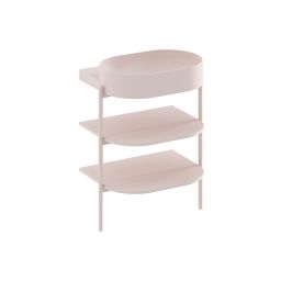 Ravak Yard szafka podumywalkowa 66,8x49,5x76,5 cm stojąca otwarta z półkami CS YARD 600 alabaster pink D80000G005