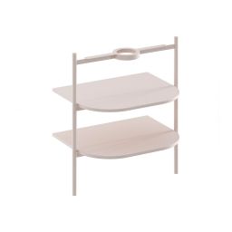 Ravak Yard szafka podumywalkowa 66,8x49,5x76,5 cm stojąca otwarta z półkami CS YARD 600 alabaster pink D80000G005