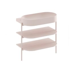 Ravak Yard szafka podumywalkowa 86,8x49,5x76,5 cm stojąca otwarta z półkami CS YARD 800 alabaster pink D80000G006