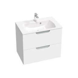 Ravak SD Classic II szafka 70 cm podumywalkowa wisząca biały połysk/szara X000001479