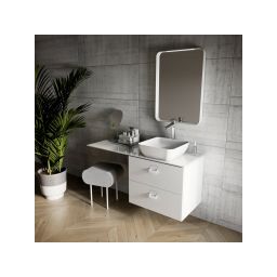 Ravak Strip lustro 60,6x70,6 cm prostokątne z oświetleniem biały X000001566