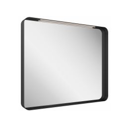 Ravak Strip lustro 90,6x70,6 cm prostokątne z oświetleniem czarny X000001572