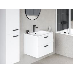 Ravak Chrome szafka 60x49x50 cm podumywalkowa wisząca biała uchwyt czarny X000001744