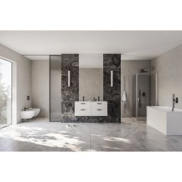 Ravak Chrome szafka 60x49x50 cm podumywalkowa wisząca biała uchwyt czarny X000001744