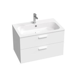 Ravak Chrome szafka 80x49x50 cm podumywalkowa wisząca biała uchwyt biały X000001778