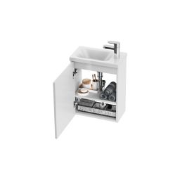 Ravak Chrome korpus szafki SD 400 biały uchwyt biały X000001782