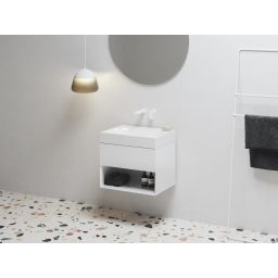 Ravak Lite szafka 60x45x43 cm podumywalkowa wisząca biała X000001855