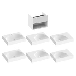 Ravak Lite szafka 60x45x43 cm podumywalkowa wisząca smoke grey X000001859