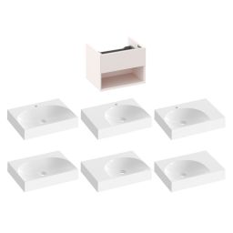 Ravak Lite szafka 60x45x43 cm podumywalkowa wisząca alabaster pink X000001860