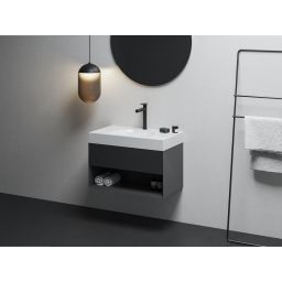 Ravak Lite szafka 80x45x43 cm podumywalkowa wisząca czarna X000001862