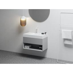 Ravak Lite szafka 80x45x43 cm podumywalkowa wisząca smoke grey X000001865