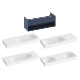 Ravak Lite szafka 120x45x43 cm podumywalkowa wisząca deepsea blue X000001869