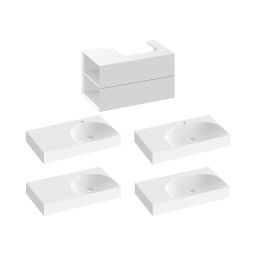 Ravak Lite szafka 80x45x43 cm podumywalkowa wisząca biała X000001873