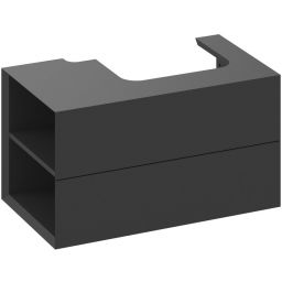 Ravak Lite szafka 80x45x43 cm podumywalkowa wisząca czarna X000001874