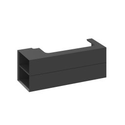 Ravak Lite szafka 120x45x43 cm podumywalkowa wisząca czarny mat X000001880