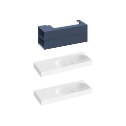 Ravak Lite szafka 120x45x43 cm podumywalkowa wisząca deepsea blue X000001881