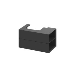 Ravak Lite szafka 80x45x43 cm podumywalkowa wisząca czarna X000001886