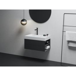 Ravak Lite szafka 80x45x43 cm podumywalkowa wisząca czarna X000001886