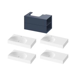 Ravak Lite szafka 80x45x43 cm podumywalkowa wisząca deepsea blue X000001887