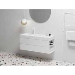 Ravak Lite szafka 120x45x43 cm podumywalkowa wisząca biała X000001891