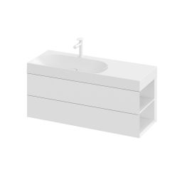 Ravak Lite szafka 120x45x43 cm podumywalkowa wisząca biała X000001891