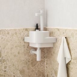 Ravak Yard konsola podumywalkowa 22,1x22,1x12,5 cm biała X01774