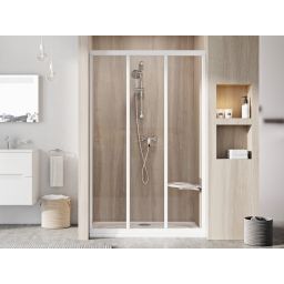 Ravak Supernova drzwi prysznicowe 80 cm rozsuwane biały połysk/szkło przezroczyste 00V401R2Z1