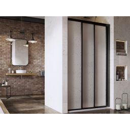 Ravak Supernova ASDP3-110 drzwi prysznicowe 110 cm czarny mat/pearl 00VD03R211