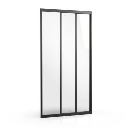 Ravak Supernova drzwi prysznicowe 110 cm rozsuwane czarny mat/szkło przezroczyste 00VD03R2Z1