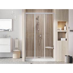 Ravak Supernova drzwi prysznicowe 110 cm rozsuwane satyna mat/szkło przezroczyste 00VD0UR2Z1
