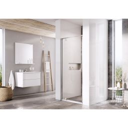 Ravak Pivot drzwi prysznicowe 90 cm uchylne aluminium połysk/szkło przezroczyste 03G70C00Z1