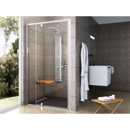Ravak Pivot drzwi prysznicowe 100 cm uchylne aluminium połysk/szkło przezroczyste 03GA0C00Z1
