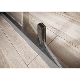 Ravak Nexty drzwi prysznicowe 120 cm uchylne aluminium połysk/szkło przezroczyste 03OG0C00Z1