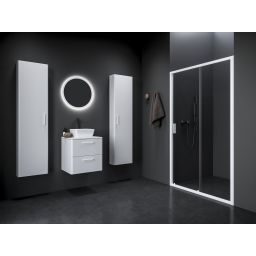 Ravak Blix II drzwi prysznicowe NBLDP2 120 cm rozsuwane biały mat/szkło przezroczyste 0PMG0E00Z1