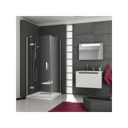 Ravak SmartLine SMSD2-120 B-L drzwi prysznicowe 120 cm uchylne lewe chrom/szkło przezroczyste 0SLGBA00Z1