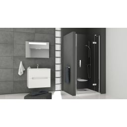 Ravak SmartLine SMSD2-90 B-P drzwi prysznicowe 90 cm uchylne prawe chrom/szkło przezroczyste 0SP7BA00Z1