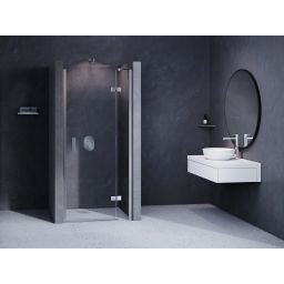 Ravak SmartLine SMSD2-110 B-P drzwi prysznicowe 110 cm uchylne prawe chrom/szkło przezroczyste 0SPDBA00Z1