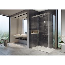 Ravak Matrix MSDPS-120/80 L kabina prysznicowa 120x80 cm prostokątna lewa polerowane aluminium/szkło przezroczyste 0WLG4C00Z1