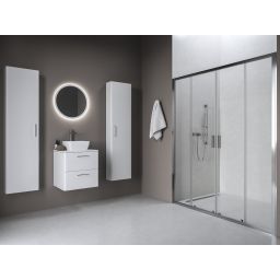 Ravak Blix II drzwi prysznicowe NBLDP4 120 cm rozsuwane bright alu/szkło przezroczyste 0YMG0C00Z1