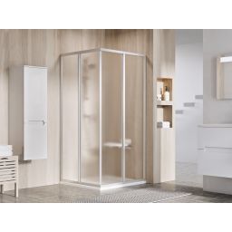 Ravak Supernova SRV2-75 S drzwi prysznicowe 75 cm przesuwne częściowe 1/2 satyna/szkło grape 14V30UO2ZG