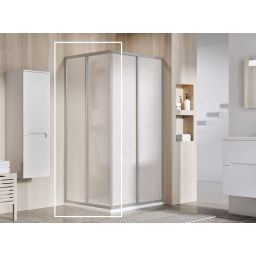 Ravak Supernova SRV2-100 S drzwi prysznicowe 100 cm przesuwne częściowe 1/2 satyna/pearl 14VA0UO211