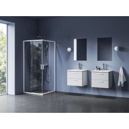 Ravak Blix II kabina prysznicowa NBLRV2 80x80 cm kwadratowa biały mat/szkło przezroczyste 1LM40E00Z1