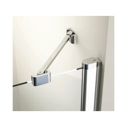 Ravak Chrome CRV2-80 drzwi prysznicowe 80 cm częściowe 1/2 polerowane aluminium/szkło przezroczyste 1QV40C00Z1
