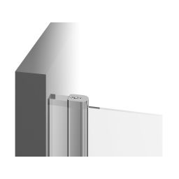 Ravak Chrome CRV1-90 drzwi prysznicowe 90 cm częściowe 1/2 polerowane aluminium/szkło przezroczyste 1QV70C01Z1