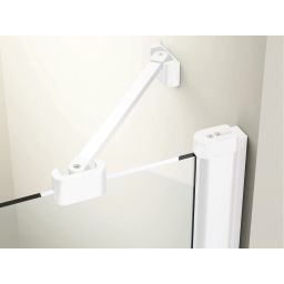 Ravak Chrome CRV2-90 drzwi prysznicowe 90 cm częściowe 1/2 biały mat/szkło przezroczyste 1QV70E00Z1