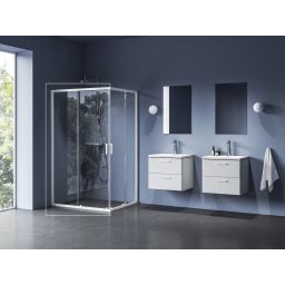 Ravak Blix II kabina prysznicowa NBLRV2K 90 cm biały mat/szkło przezroczyste 1XM70E00Z1