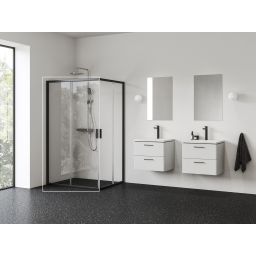 Ravak Blix II kabina prysznicowa NBLRV2K 120 cm czarna/szkło przezroczyste 1XMG0300Z1