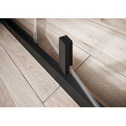 Ravak Nexty kabina prysznicowa 90x90 cm półokrągła czarny mat/szkło przezroczyste 3O677300Z1