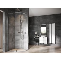 Ravak Nexty kabina prysznicowa 90x90 cm półokrągła srebrny połysk/szkło przezroczyste 3O677C00Z1