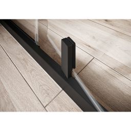 Ravak Nexty kabina prysznicowa 100x100 cm półokrągła czarny mat/szkło przezroczyste 3O6AA300Z1